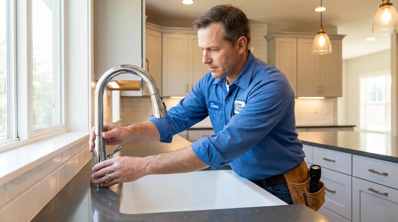Kitchen faucet installation by Johns Plumbing LLC in South El Monte