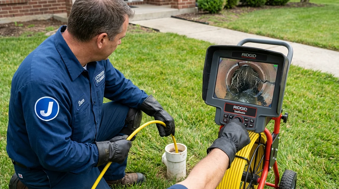 Sewer camera inspection being performed by Johns Plumbing LLC in South El Monte